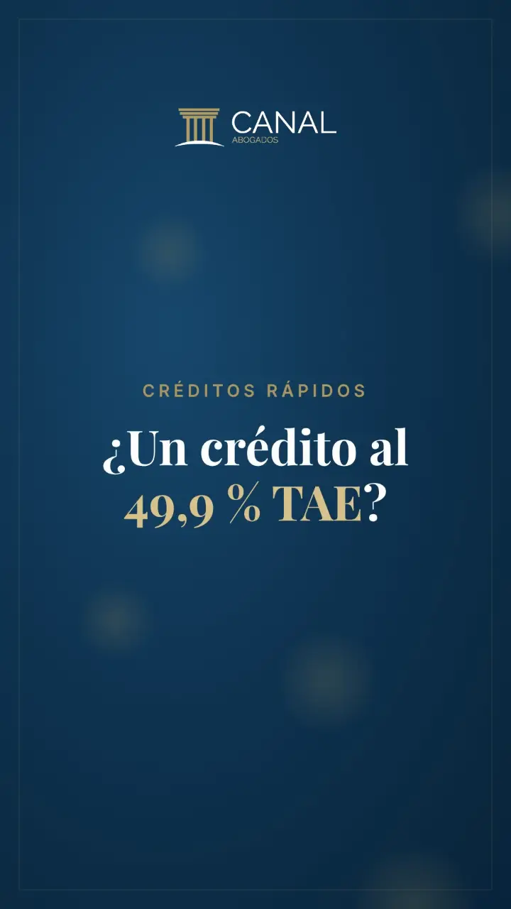¿Un crédito al 49,9 % TAE?