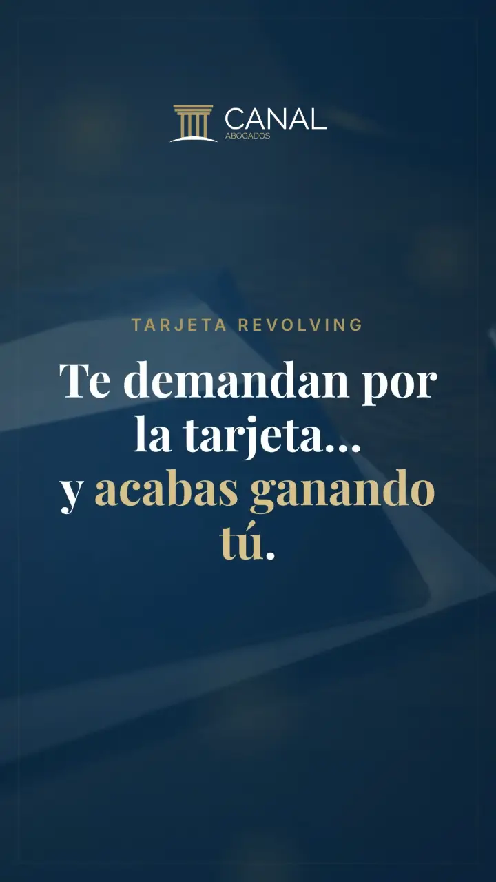 Te demandan por la tarjeta… y acabas ganando tú.