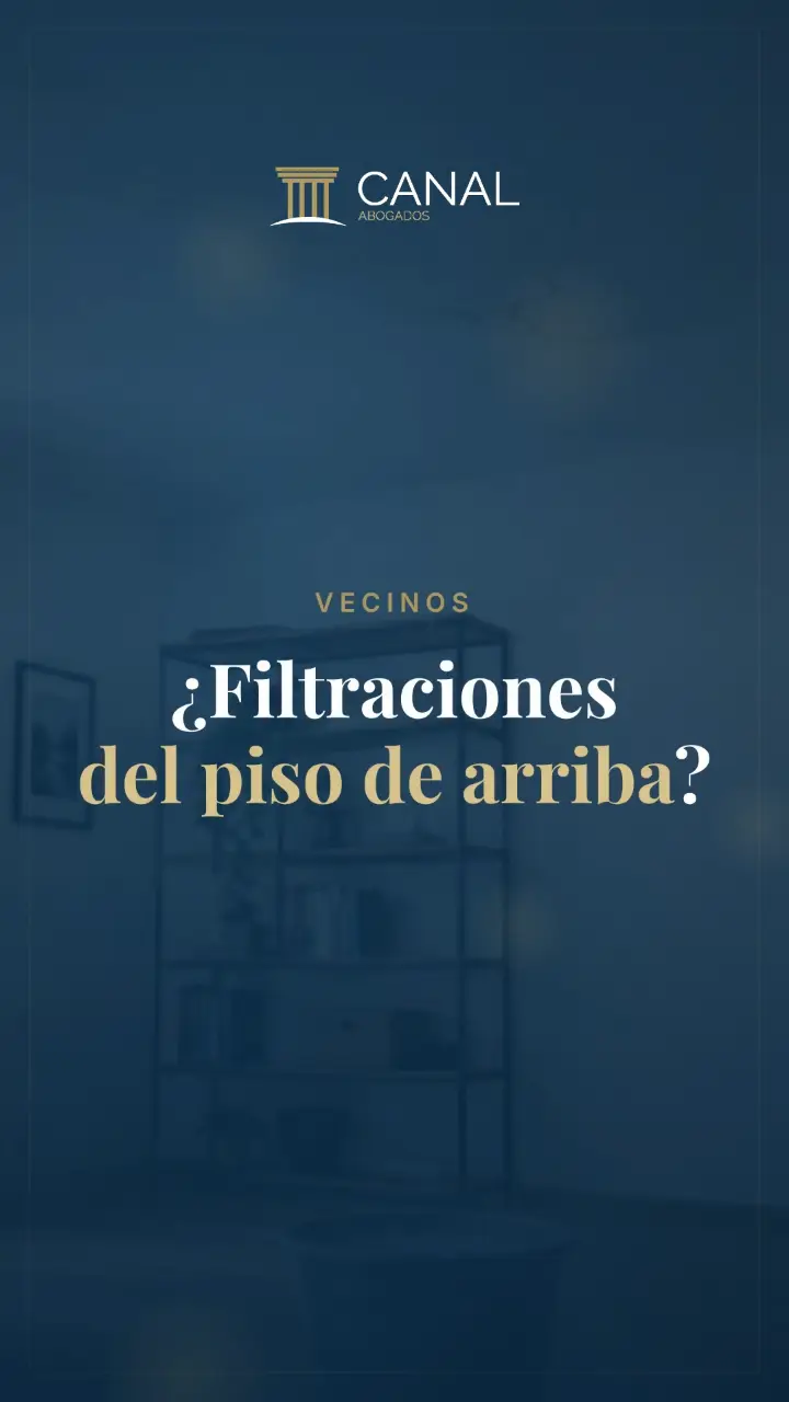¿Filtraciones del piso de arriba?